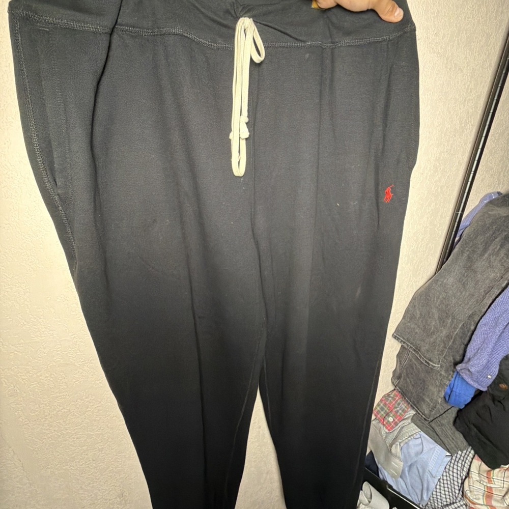 Polo Ralph Lauren Men's Cotton Fleece Joggers Sweatpants Sz 3XLT Black